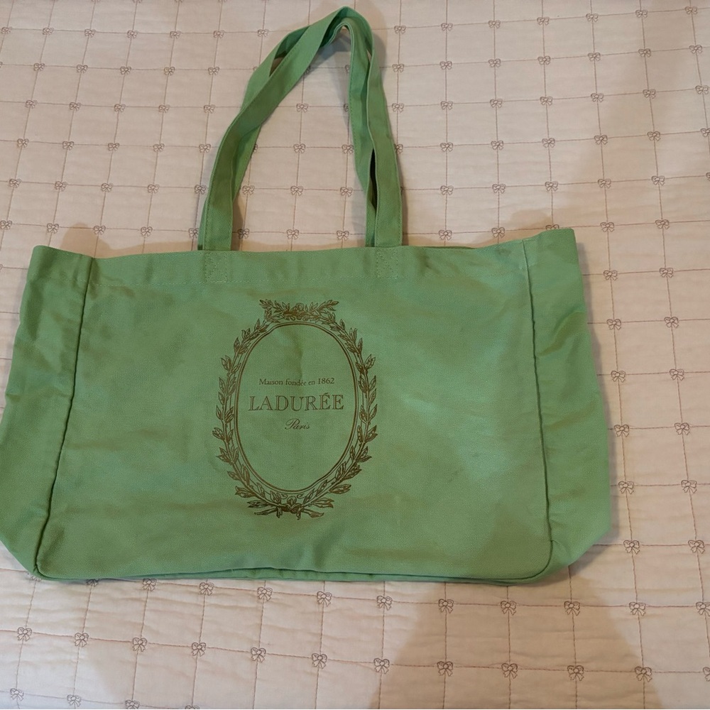Laduree Green Tote Bag